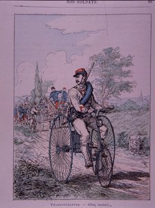 Rowerzysta trójkołowy armii francuskiej (velocipediste) autorstwa French School