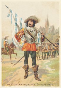 Gwardia francuska, chorąży w 1630 (Regiment d