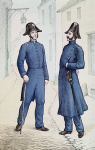 Policjanci francuscy ok. 1829-30 autorstwa French School