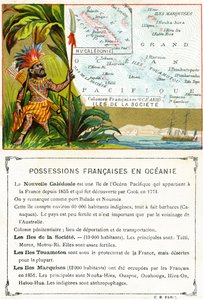 Posiadłości francuskie w Oceanii, ok. 1890 r. autorstwa French School