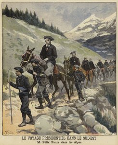 Prezydent Francji Felix Faure w Alpach, 1897 autorstwa French School