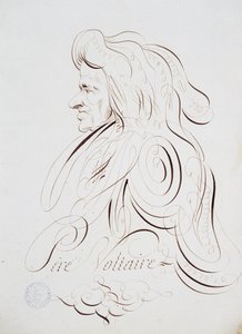 Kaligrafia francuska: Portret ojca Voltaire