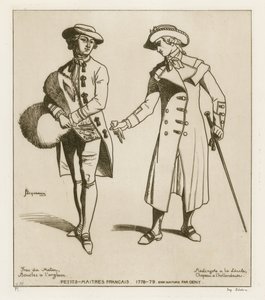 Francuscy dandysowie, 1778-79 autorstwa French School
