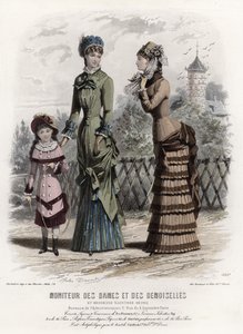 Francuski talerz modowy, koniec XIX wieku autorstwa French School