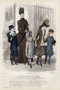 Francuski talerz modowy, koniec XIX wieku autorstwa French School