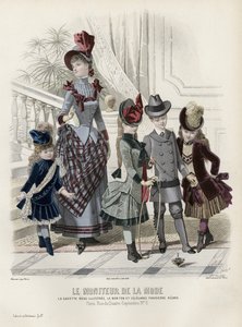 Francuski talerz modowy, koniec XIX wieku