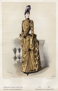 Francuski talerz modowy, koniec XIX wieku autorstwa French School