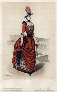 Francuski talerz modowy, koniec XIX wieku autorstwa French School