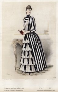 Francuski talerz modowy, koniec XIX wieku autorstwa French School