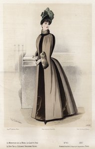 Francuski talerz modowy, koniec XIX wieku autorstwa French School