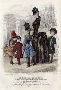 Francuski talerz modowy, koniec XIX wieku autorstwa French School