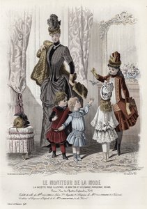 Francuski talerz modowy, koniec XIX wieku autorstwa French School
