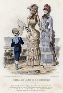 Francuski talerz modowy, koniec XIX wieku autorstwa French School