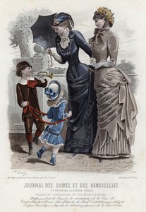 Francuski talerz modowy, koniec XIX wieku autorstwa French School