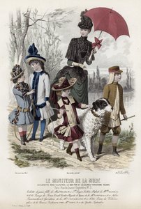 Francuski talerz modowy, koniec XIX wieku autorstwa French School