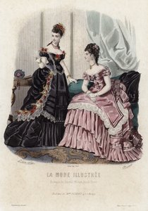 Francuski talerz modowy, koniec XIX wieku autorstwa French School