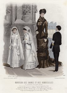 Francuski talerz modowy, koniec XIX wieku