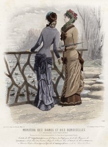 Francuski talerz modowy, koniec XIX wieku autorstwa French School