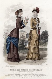 Francuski talerz modowy, koniec XIX wieku autorstwa French School