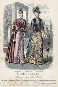 Francuski talerz modowy, koniec XIX wieku autorstwa French School