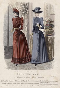 Francuski talerz modowy, koniec XIX wieku autorstwa French School