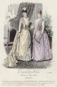Francuski talerz modowy, koniec XIX wieku autorstwa French School