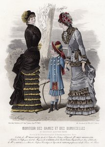 Francuski talerz modowy, koniec XIX wieku autorstwa French School