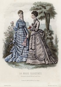 Francuski talerz modowy, koniec XIX wieku autorstwa French School