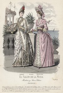 Francuski talerz modowy, koniec XIX wieku autorstwa French School