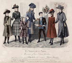 Francuski talerz modowy, koniec XIX wieku autorstwa French School