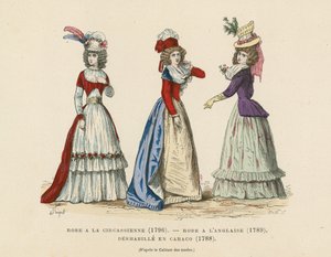 Moda francuska, koniec XVIII wieku autorstwa French School