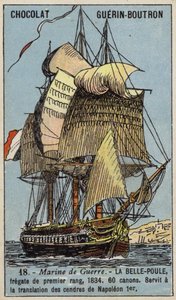 Francuska fregata Belle Poule autorstwa French School