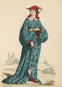 Francuska szlachcianka, 1395 autorstwa French School