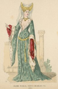 Francuska szlachcianka panowania Karola VI, 1380 autorstwa French School