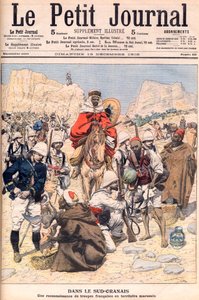 Francuska wyprawa zwiadowcza w południowym Maroku Ilustracja do Le petit Journal, grudzień 1906. autorstwa French School
