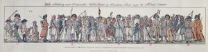 Żołnierze francuscy w Niemczech, 1795 (kolorowe grawerowanie) autorstwa French School