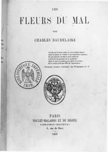 Przednia okładka pierwszego wydania Les Fleurs du mal Charlesa Baudelaire
