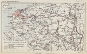 Północna granica językowa (kolor lito) autorstwa French School