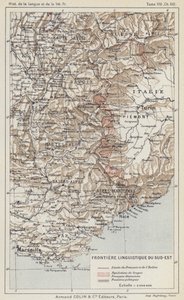 Południowo-wschodnia granica językowa (kolor lito) autorstwa French School