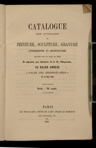 Frontyspis do katalogu Salon des Refuses, 1863 autorstwa French School