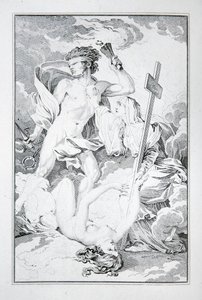 Frontyspis z „Inków, czyli zniszczenie imperium Peru” Jean-Francois Marmontel autorstwa French School