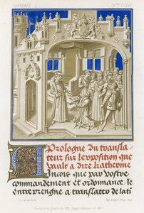 Frontyspis w grisaille rękopisu autorstwa French School