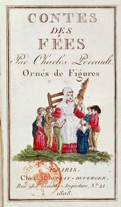 Frontyspis do ilustrowanej edycji Contes des Fees Charlesa Perraulta (1628-1703) 1808 autorstwa French School