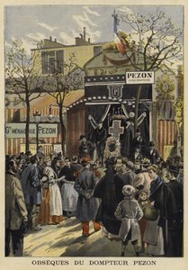 Pogrzeb francuskiego tresera zwierząt Jean-Baptiste Pezona, Paryż, 1897