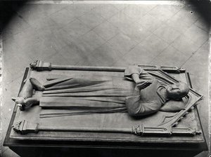 Posąg nagrobny Ludwika de France (1243-60), najstarszego syna św. Ludwika, z opactwa Royaumont (odlew gipsowy grobowca w Bazylice Saint-Denis) autorstwa French School