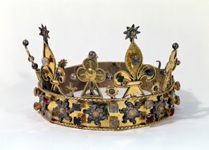 Korona nagrobna Filipa Francji (1342-1404) 1404 (złoto, perły i kamienie szlachetne)