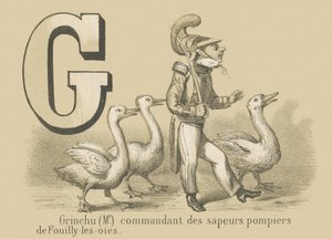 G: Grinchu (Pan) dowódca straży pożarnej w Fouilly-les-Oies autorstwa French School