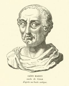 Gajusz Mariusz, wujek Juliusza Cezara (grafika) autorstwa French School