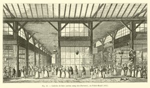 Drewniane galerie, dawny obóz Tatarów, Palais-Royal, 1825 autorstwa French School
