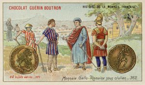 Pieniądze Gallo-Roman za panowania Juliana, 362 (chromolitho) autorstwa French School